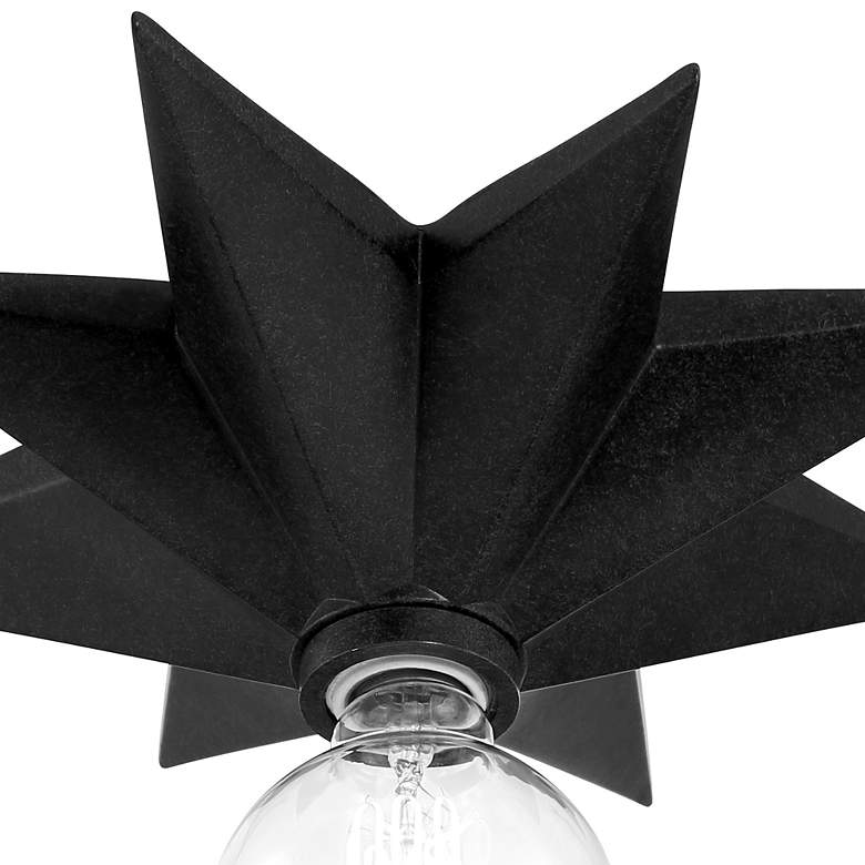 Image 5 Crystorama Astro 12" High Black Wall Sconce more views