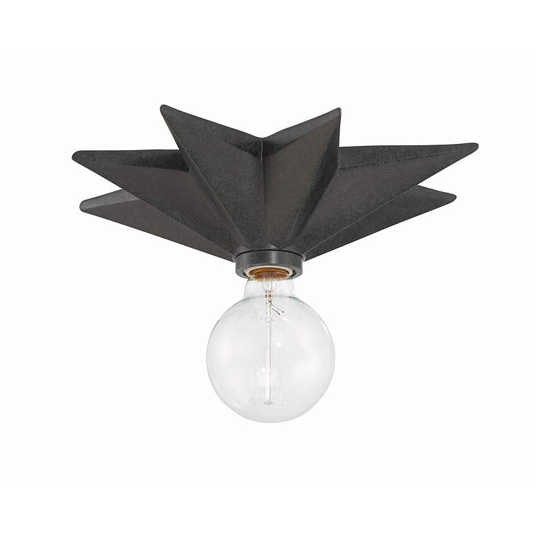 Image 6 Crystorama Astro 12" High Black Wall Sconce more views
