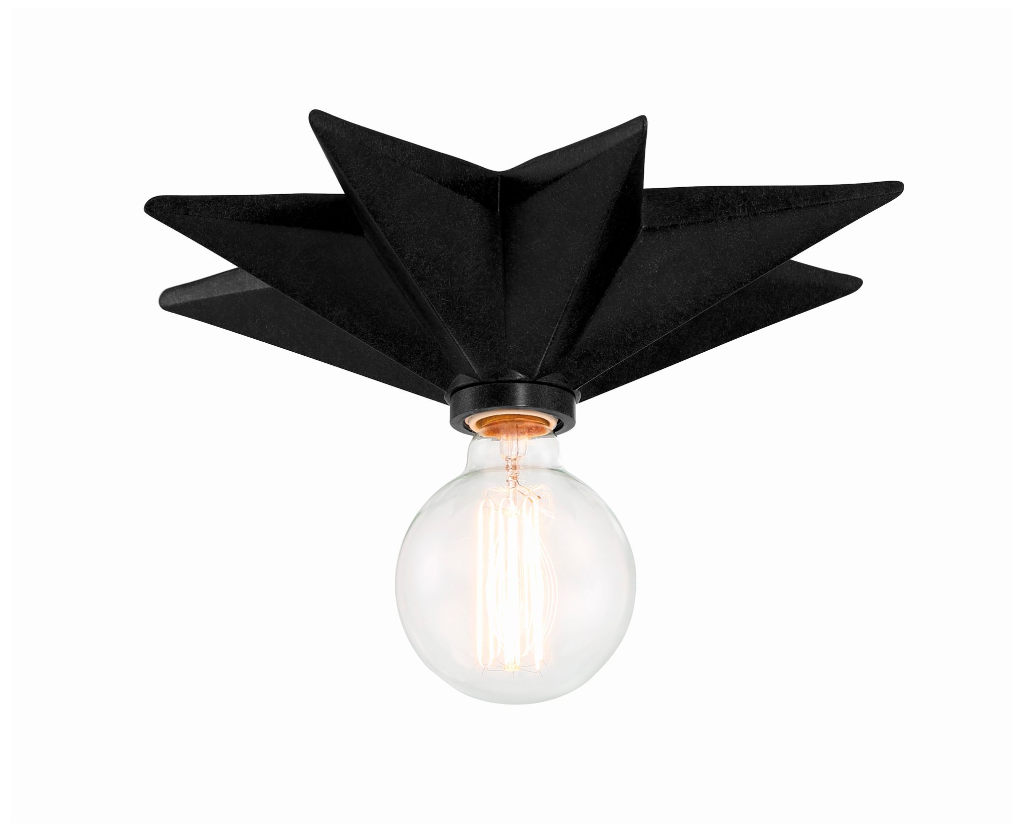 Image Crystorama Astro 12" Wide Black Ceiling Light
