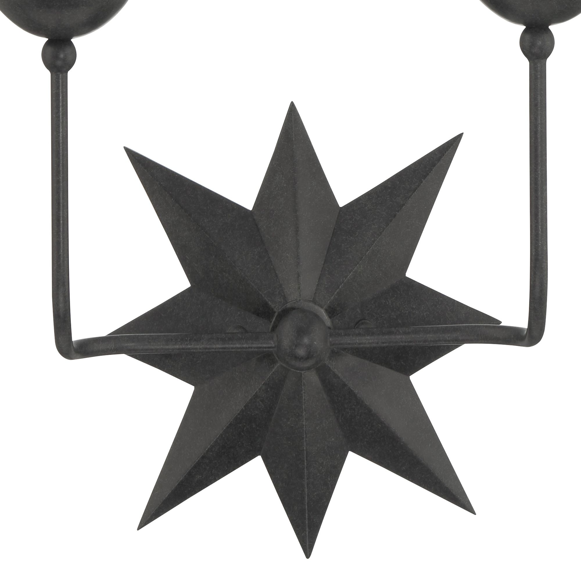Image 5 Crystorama Astro 13'' Black Sconce more views