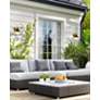 5_Crystorama Atlas 13 1/2" High Matte Black and Gold Outdoor Wall Light more views