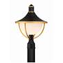 1_Crystorama Atlas 18 1/2"H Black and Gold Outdoor Post Light