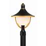 4_Crystorama Atlas 18 1/2"H Black and Gold Outdoor Post Light more views