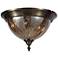 Crystorama Avery 12 1/2" Wide Antique Brass Ceiling Light