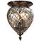 Crystorama Avery 7" Wide Antique Brass Ceiling Light