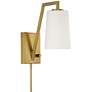Crystorama Avon Aged Brass Plug-In/Hardwire Wall Lamp