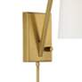 5_Crystorama Avon Aged Brass Plug-In/Hardwire Wall Lamp more views