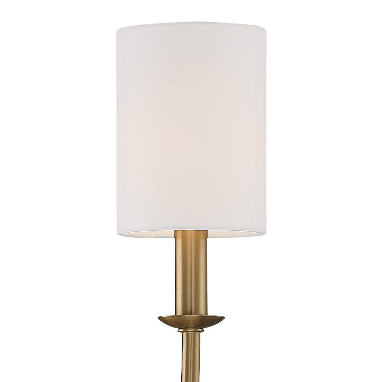 Image 3 Crystorama Bailey 16" High Aged Brass Wall Sconce more views