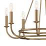 4_Crystorama Bailey 28" Wide Aged Brass 8-Light Chandelier more views