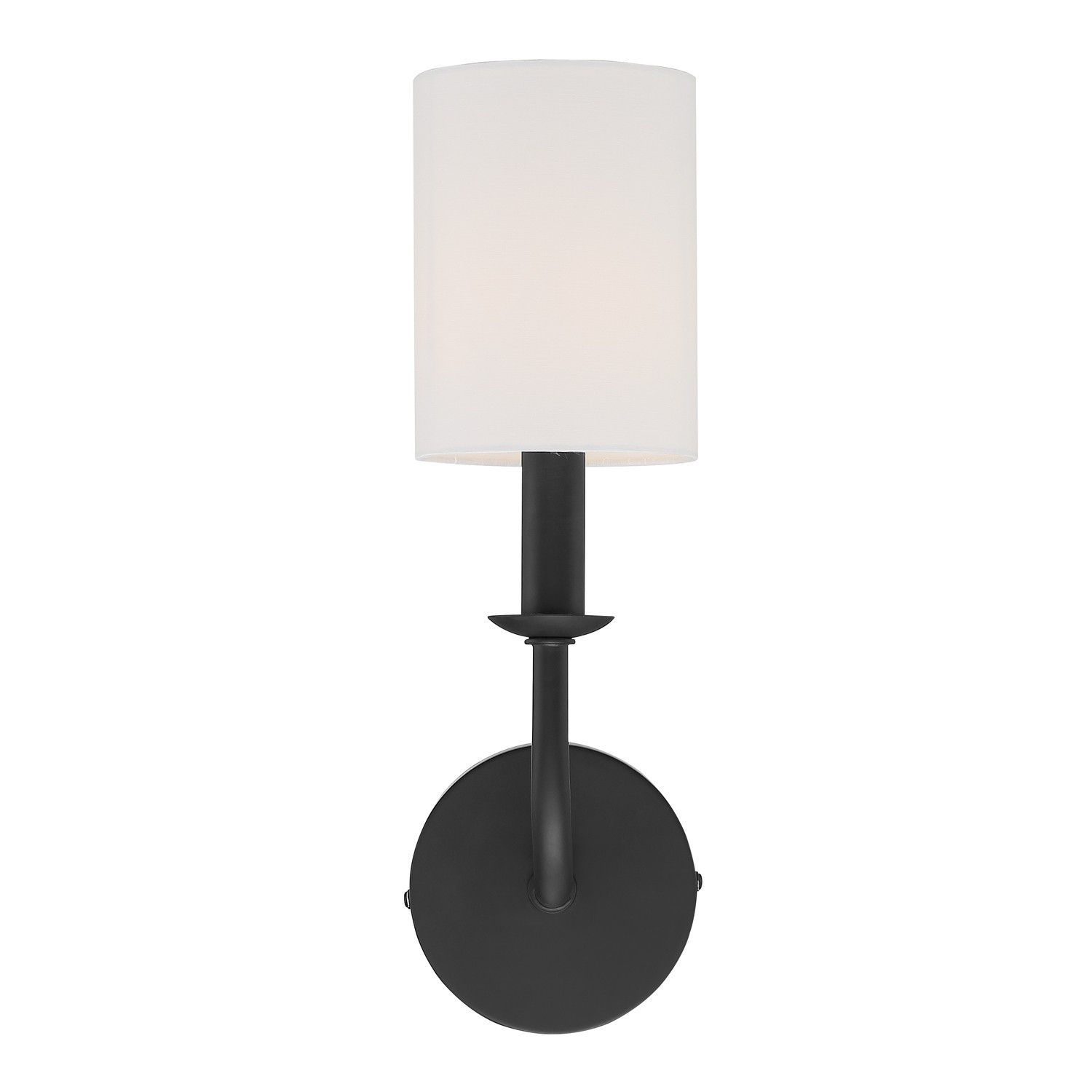 Image 2 Crystorama Bailey 4.75'' Matte Black Sconce more views