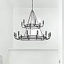 2_Crystorama Bailey 48" Wide Matte Black 18-Light Chandelier
