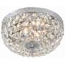 3_Crystorama Basket 10" Wide Chrome and Crystal Ceiling Light more views