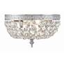 4_Crystorama Basket 10" Wide Chrome and Crystal Ceiling Light more views