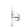 2_Crystorama Baxter 12" High Glass Stem Nickel Wall Sconce more views