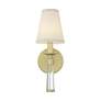 4_Crystorama Baxter 15" High Aged Brass Wall Sconce more views