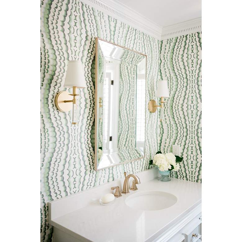 Image 5 Crystorama Baxter 15" High Aged Brass Wall Sconce more views