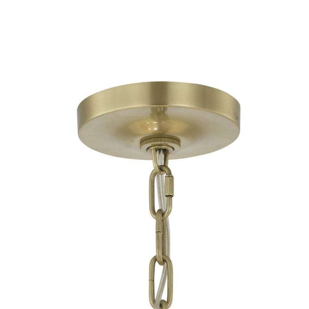 Image 6 Crystorama Baxter 22" Wide Aged Brass 4-Light Chandelier more views