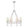 4_Crystorama Baxter 31 1/2" Wide Nickel 8-Light Chandelier more views