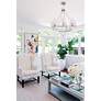 6_Crystorama Baxter 31 1/2" Wide Nickel 8-Light Chandelier more views
