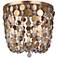 Crystorama Bella 14 1/4" Wide Antique Gold Ceiling Light