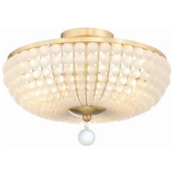 Crystorama Bella 15 3/4"W Antique Gold 3-Light Ceiling Light