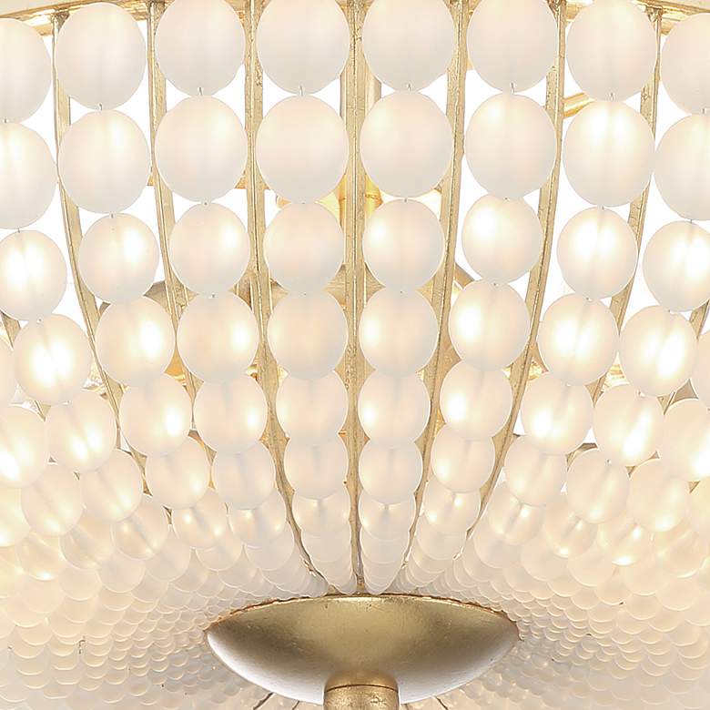 Image 4 Crystorama Bella 15 3/4"W Antique Gold 3-Light Ceiling Light more views