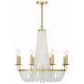 2_Crystorama Bella 26" Wide Antique Gold 8-Light Chandelier