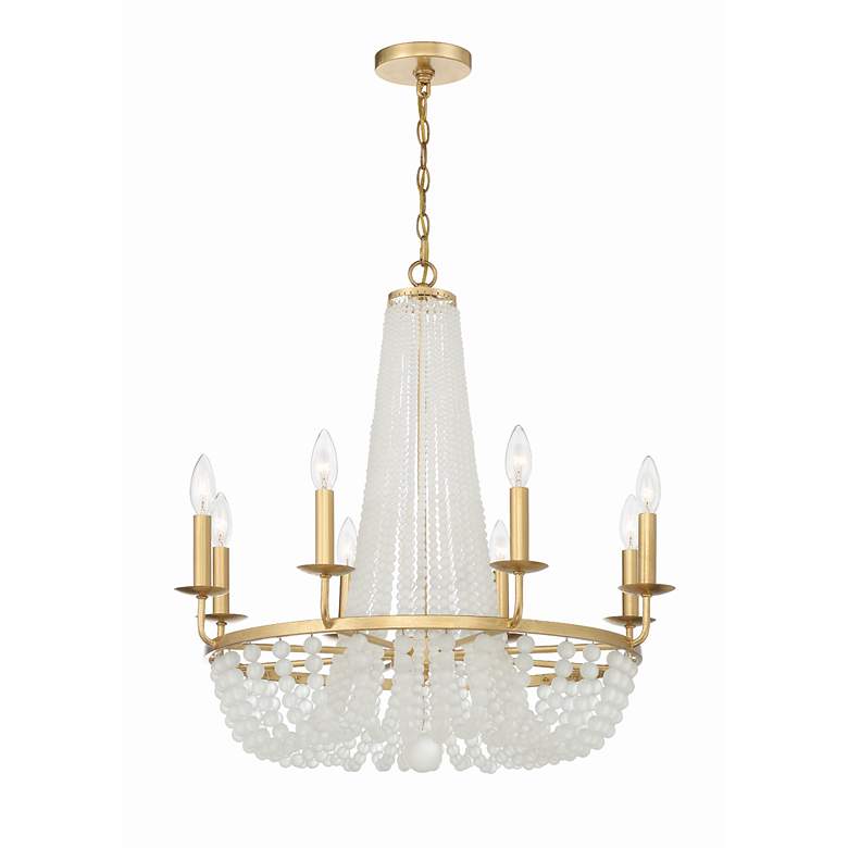 Image 4 Crystorama Bella 26" Wide Antique Gold 8-Light Chandelier more views