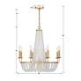 7_Crystorama Bella 26" Wide Antique Gold 8-Light Chandelier more views