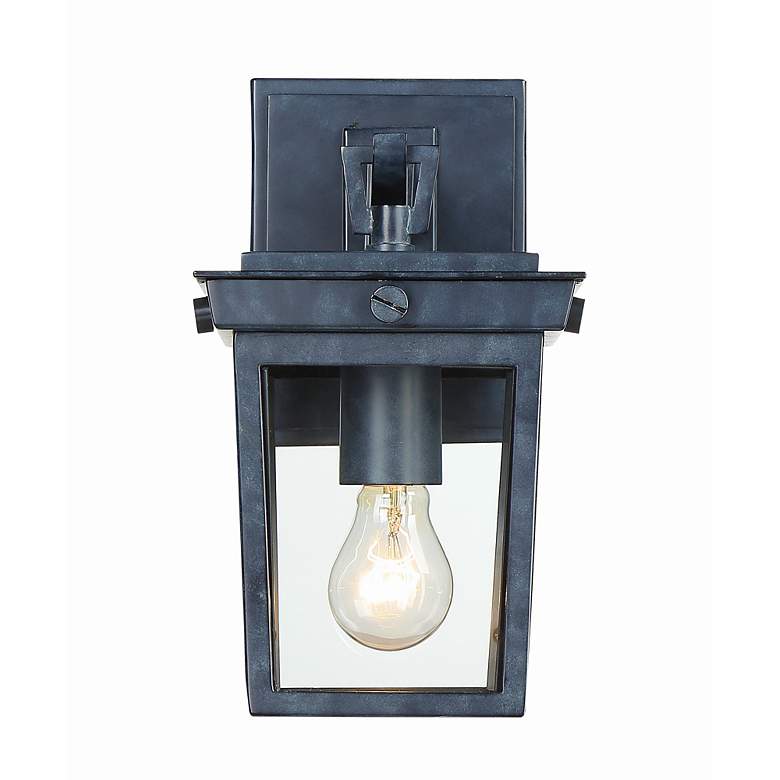 Image 2 Crystorama Belmont 11" High Graphite Finish Outdoor Wall Light more views
