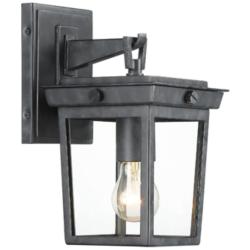 Crystorama Belmont 11&quot; High Graphite Outdoor Wall Light