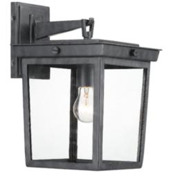 Crystorama Belmont 14&quot; High Graphite Outdoor Wall Light