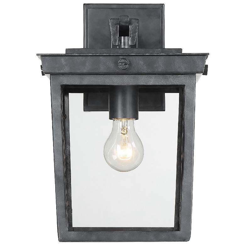 Image 2 Crystorama Belmont 14" High Graphite Outdoor Wall Light more views