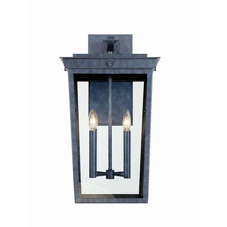 Image 2 Crystorama Belmont 26 inchH Graphite 4-Light Outdoor Wall Light more views