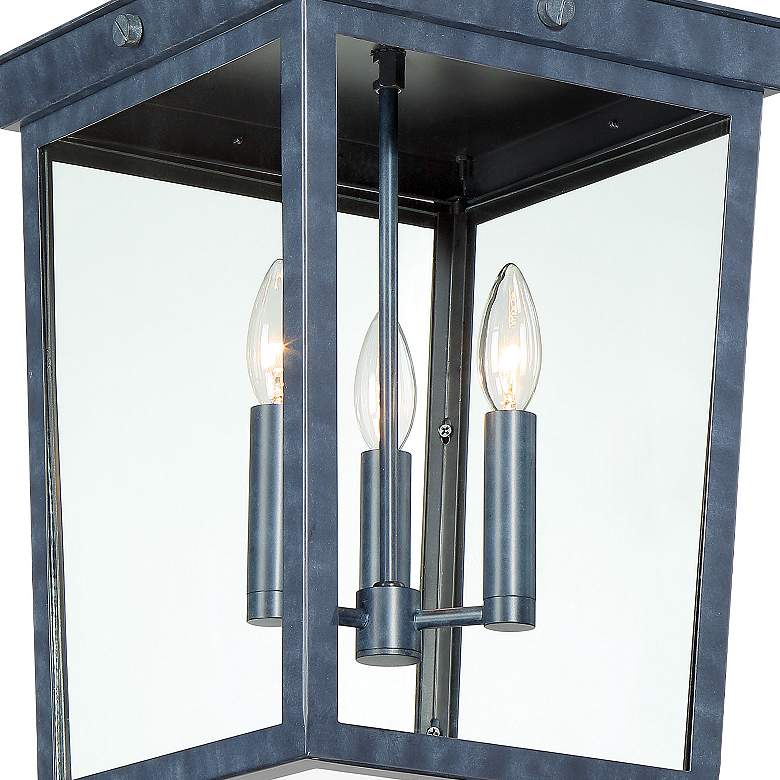 Image 2 Crystorama Belmont Graphite 3-Light Outdoor Hanging Light more views