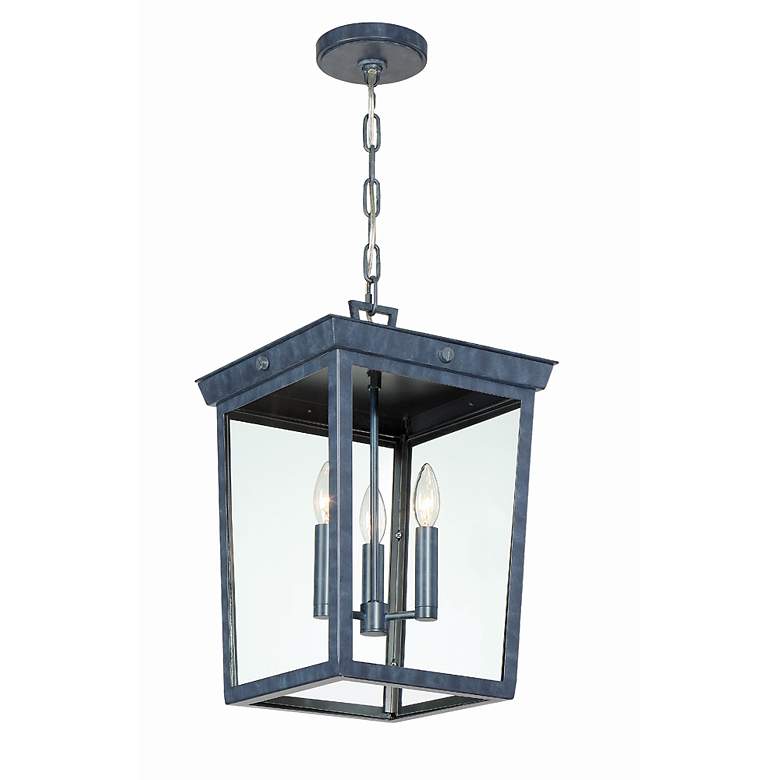 Image 3 Crystorama Belmont Graphite 3-Light Outdoor Hanging Light more views