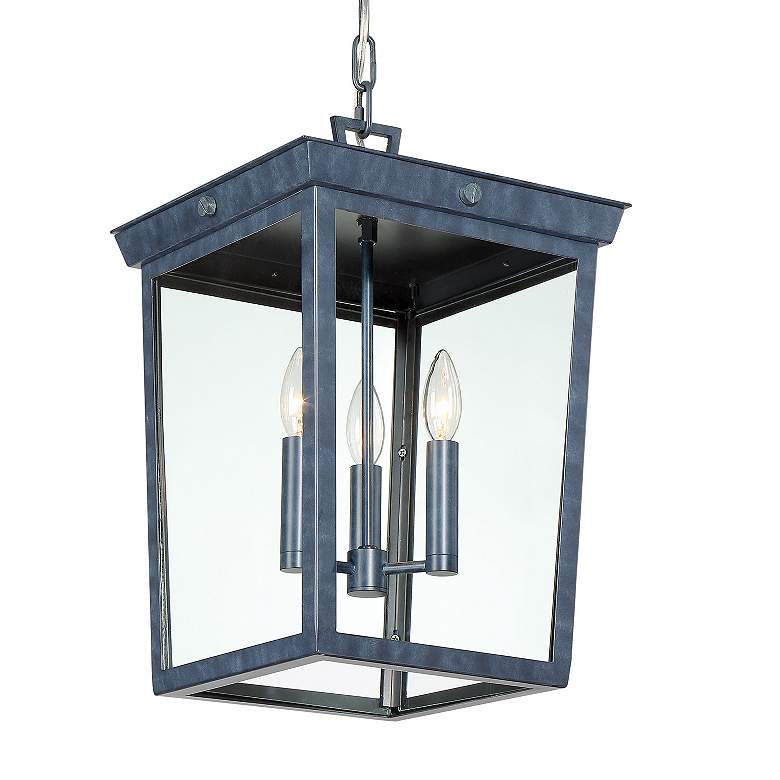 Image 4 Crystorama Belmont Graphite 3-Light Outdoor Hanging Light more views