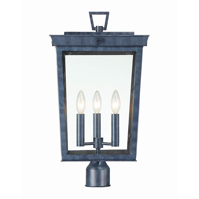 Image 2 Crystorama Belmont Graphite 3-Light Outdoor Post Light more views