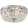 Crystorama Big Basket 12" Wide Chrome and Crystal Ceiling Light