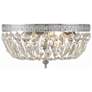 Thumbnail3 of Crystorama Big Basket 12" Wide Chrome and Crystal Ceiling Light more views