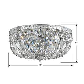 Image5 of Crystorama Big Basket 12" Wide Chrome and Crystal Ceiling Light more views