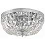 6_Crystorama Big Basket 12" Wide Chrome and Crystal Ceiling Light more views