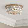 Thumbnail1 of Crystorama Big Basket Crystal 12"W Brass Ceiling Light