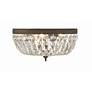 4_Crystorama Big Basket Crystal 12"W Bronze Ceiling Light more views