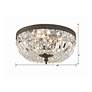 6_Crystorama Big Basket Crystal 12"W Bronze Ceiling Light more views