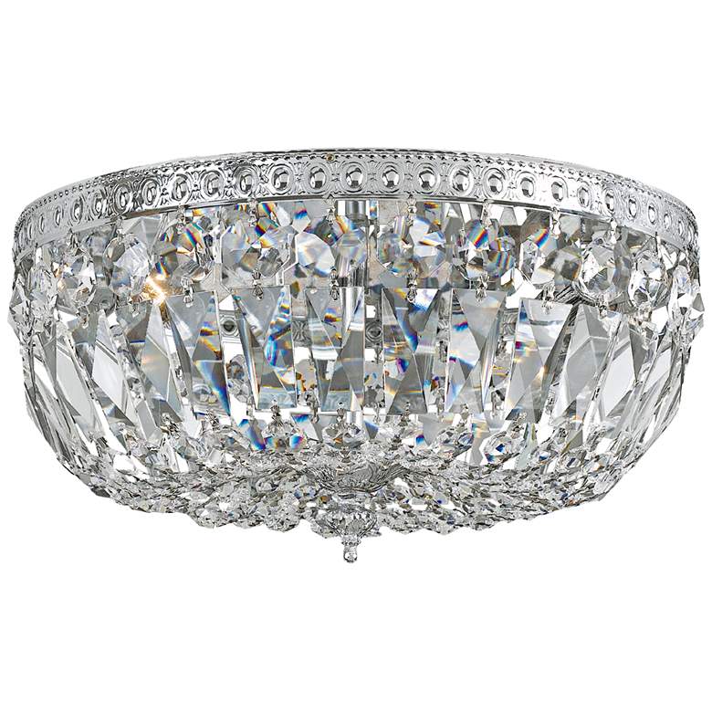 Image 1 Crystorama Big Basket Crystal 12"W Chrome Ceiling Light
