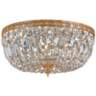 Crystorama Big Basket Crystal 12"W Brass Ceiling Light