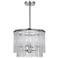 Crystorama Bleecker 16"W Chrome Frost Glass Pendant Light