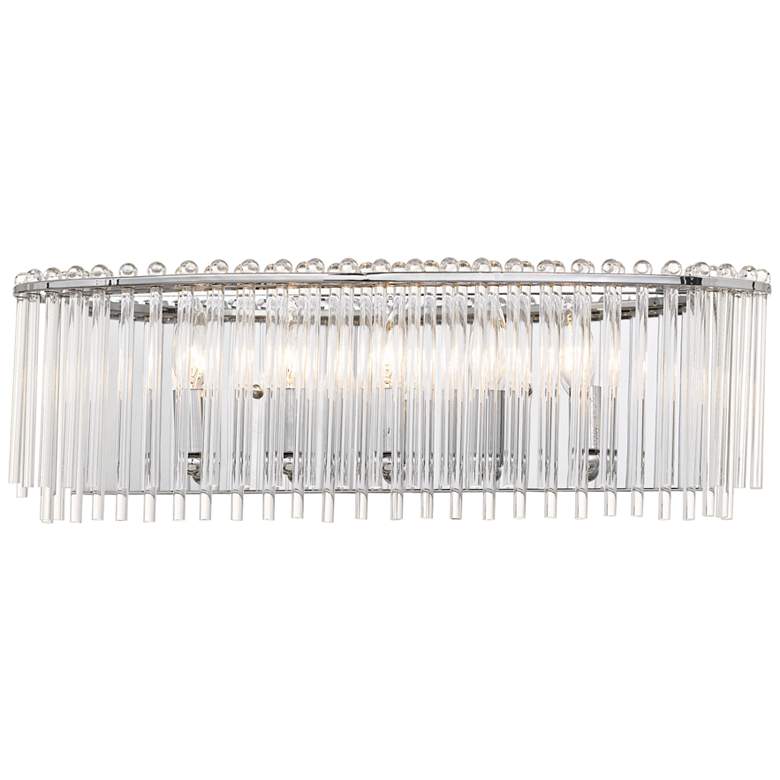 Image 1 Crystorama Bleecker 24" Wide Polished Chrome Bath Light