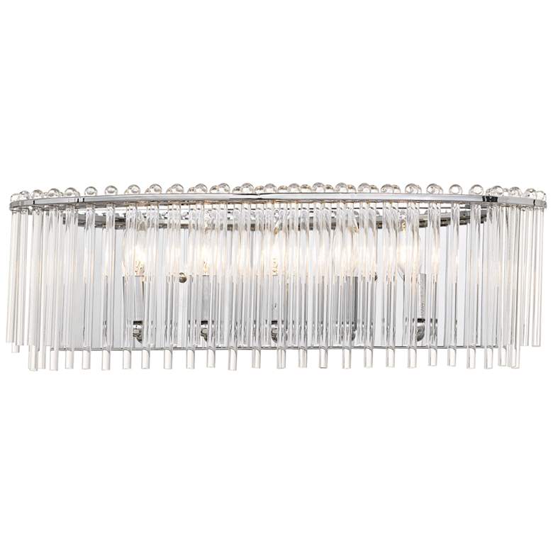 Image 1 Crystorama Bleecker 24 inch Wide Polished Chrome Bath Light